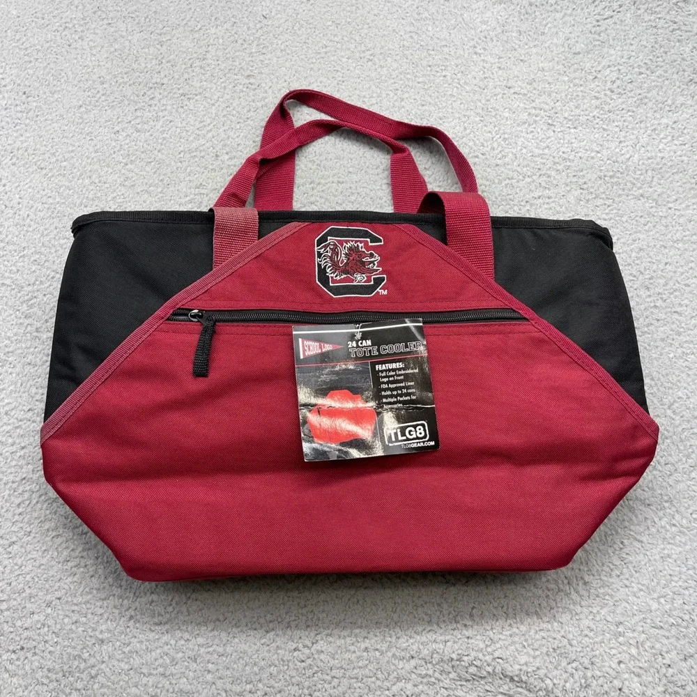 TLG8 Gear USC South Carolina Gamecocks Garnet 24 Can Tailgate Cooler Tote Bag